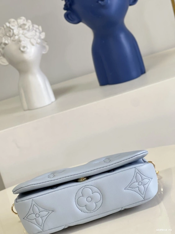 WIS ON LOUIS BUBBLEGRAM VUITTON WALLET STRAP 1130